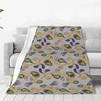Одеяло с извънземни цветя, покривка за легло, Плюшевое аниме-юрган с шарките