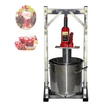 Търговска машина за приготвяне на сок студено пресован от плодови сокове Ръчна машина за сокове гроздовата пулпа от неръждаема стомана 304