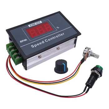 PWM-регулатор на скоростта на двигателя за постоянен ток с цифров дисплей 30A PWM С регулируема скорост, безстепенно регулатор