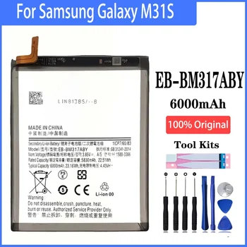 100% батерия EB-BM317ABY висок капацитет 6000 mah за Samsung Galaxy M31S M317 M317F Смяна на телефона с помощта на инструменти