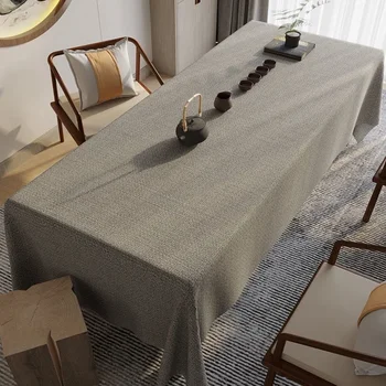 Китайски класически памучен бельо покривка от непромокаем плат, чаена покривка, однотонная покривка V3R4109