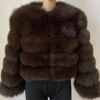 Късо дамско меховое палто 2023, палто от изкуствена кожа, без качулка, с дълги ръкави, в стил мозайка, за отслабване, цветни палта за жени