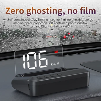 Централният дисплей Автомобилен GPS G100 HUD дисплей на Скоростомера Проект на предното стъкло Аксесоари за автомобилна електроника за всички автомобилни аларми на скоростта