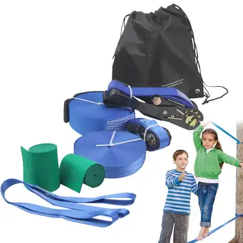 Детски комплект за натягивания въже за начинаещи 56-подножието тренировочная риболов линия за отдих в задния двор със защитата на дървета и тренажером за ръце