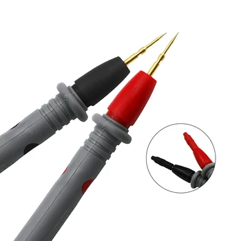 Тестови кабели Аксесоари Със силиконова изолация, Обзавеждане Златен Кабел Мултицет Защитни капаци Уникален Волтметър 20A