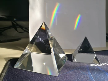 Оптично стъкло, Пирамидални призма с четири страни, на един Експеримент с пирамидална-Optik Kristall, Проучване на принципа на дъгата, Призма за украса призми