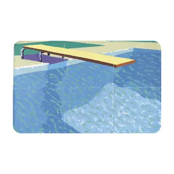 Подложка за басейн, David Hockney Blue A, подложка за баня