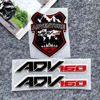 За Honda ADV160, стикер с логото на мотоциклет, етикети Adventure Конник, 3D тампон върху горивния резервоар, Релефни стикери, Аксесоари за икони, бижута
