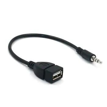 ММ КЪМ USB Адаптер Car Audio Aux Кабели Конектор За Свързване на Конвертор Зареждане Зареждане OTG Car Audio Свързване U Диск За GPSDVD MP3