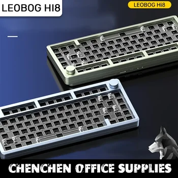 Предварителната продажба на Комплект Механична Клавиатура Leobog Hi8 Безжична Bluetooth От Алуминиева Сплав 80 комбинации Pbt Keycaps 3-Режимная Полагане на Игрални Клавиатури