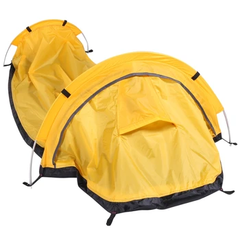 Новост-Сверхлегкая Бивачная палатка за един човек, туризъм бивачная палатка, водоустойчив бивачный чанта за оцеляване в кампаниите на открито