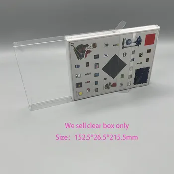 Прозрачно защитно покритие от PET пластмаса За съхранение на игри Switch NS Мз, Прозрачна кутия за дисплея пластмасова кутия