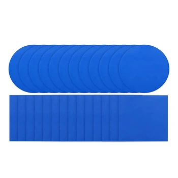 50 Самозалепващи PVC-band-спин за басейна, Ремонт комплект, Син PVC За басейни, надуваеми изделия за лодки