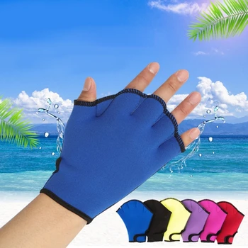 2 елемента водни ръкавици, ципести ръкавици за плуване, непромокаеми ръкавици за каране без пръсти