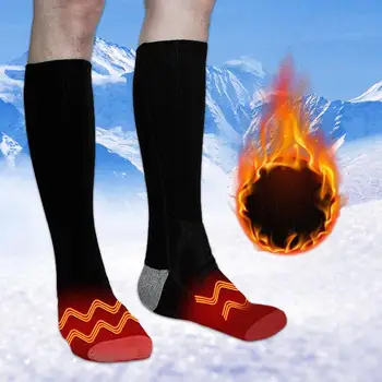 Чорапи с топъл Зимни Чорапи с подгряване за каране на моторни шейни Ски чорапи с електрически отопляеми Спортни нагреватели за краката на открито