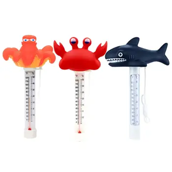 Плаващ термометър за басейна, сладък, лесно разбираем аксесоари за басейна, Аквариумный термометър за басейни, аквариуми, спа