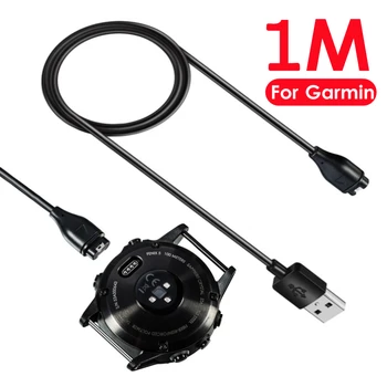 1 m USB-Кабел За Зареждане Зарядно Устройство за Garmin Fenix 5 5S 5X Plus Forerunner 935/Approach S60 5 Sapphire Vivoactive 3 Music Vivosport