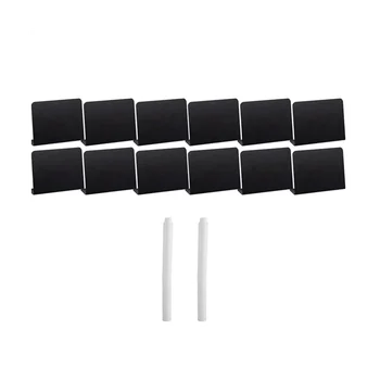 20 Опаковки мини-таблетки с размер 4x3 инча за нанасяне на Надписи с тебешир за храна - Парти - Коктейл - Табела на Черна дъска с 2 Меловыми маркер