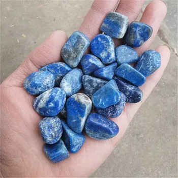 Търговия на едро с 15-20 мм скъпоценни камъни Natur Healing с кристали син Лазурит за продажба