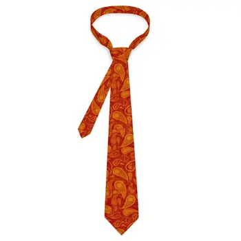 Червена вратовръзка Пейсли с Ретро принтом, Вратовръзки за почивка, Класически Случайни вратовръзка за мъжете, направен със собствените си ръце вратовръзка-скоба за подарък за вратовръзка