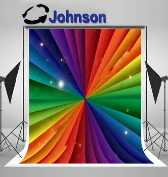 Rainbow Цветен Празничен Банер, за да Празнуват Празника на фона на стена снимки с компютърна печат с високо качество
