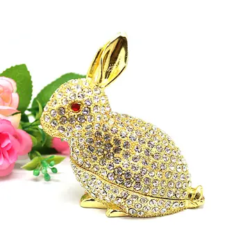 Ковчег за бижута, изработени от сплав на Зодиака Big Rabbit Creative Home с малки бижута от диаманти