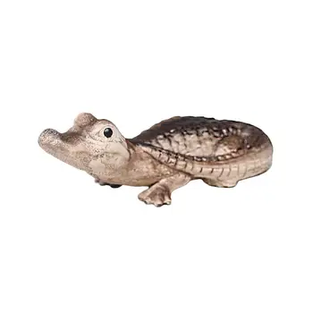 Керамична фигурка на мини-чаено домашен любимец под формата на крокодил, скъпа за любителите на чай, лека