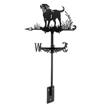 1 комплект weathervanes Силует градински декоративни iron указател за посока на вятъра за двора на фермата на открито