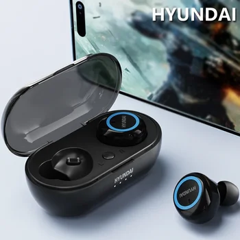 Оригинален HYUNDAI HY-T21 Bluetooth V5.3 Слушалки Съраунд Слушалки С Ниско Закъснение TWS Безжични Слушалки С дълъг режим на готовност Слушалки