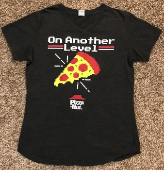 Женска тениска Pizza Hut On Another Level за сотрудниц сив цвят, размер среден, с дълги ръкави
