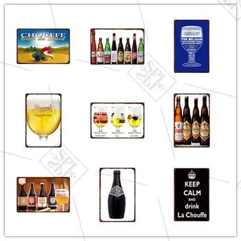 Метална декоративна табела на стената бирен бар с шампанско, Реколта Метална табела винен марка, Метален плакат, илюстрация с домашен бар, интериор на клуба, Лидице знак