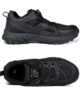 Улични Бойни Тактически обувки, Военни Обувки за бързо реагиране, Мъжки Удобна Амортизирующая Спортни обувки, Бутон за автоматично завъртане