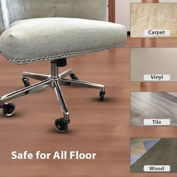 5 Опаковки на Колела, за офис столове, мека мебели колела за дървени подови настилки и мокети, носещи въртене на 360 градуса