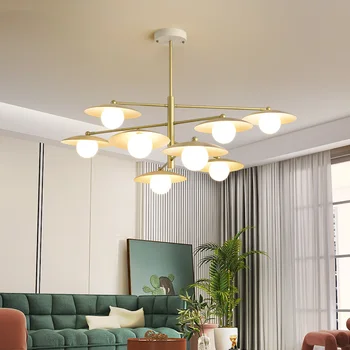 Модерен минималистичен окачен лампа YUNYI, метална маса за хранене, висящ лампа в тавана лампа, полилеи, осветление за хол и трапезария