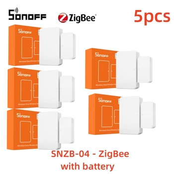 SONOFF SNZB-04 Zigbee Smart Door Window Sensor Мини-Сензор за Врата Аларма Работи С SONOFF Zigbee Bridge, За да се Гарантира Сигурността на Smart home