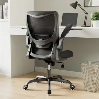 Офис стол Управляемият работно стол с дишаща мрежа за домашния офис, Компютърен стол Мобилни столове с облегалка Ергономични мебели