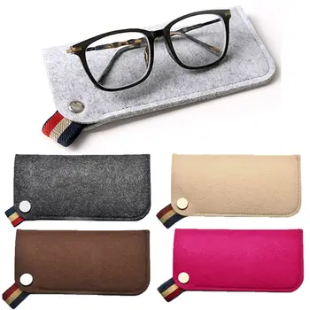 2023 Нови модни мъжки филц чанти за съхранение на слънчеви очила за мъже И жени, Обикновена Мека аксесоари за очила