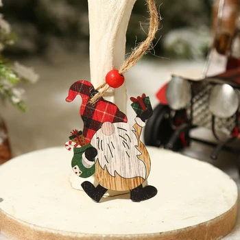 Коледно дърво за окачване, окачване на формата на джудже на дядо коледа за украса на Коледната елха, занаяти