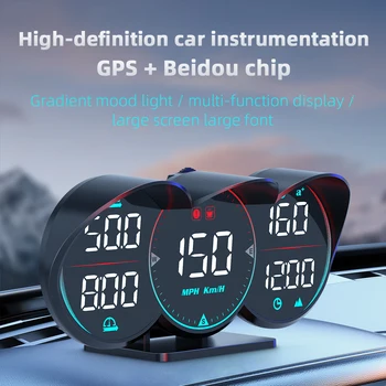 WYYING G17 GPS Автоматично HUD измерване на Скоростта Централен дисплей Автомобилен интелигентен цифров велометр USB аларма скорост Напомняне за автомобили
