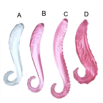 Аналния стъкло Двупосочен специален вибратор Hippocampus Desgin, Анален накрайник, лесбийка стимулация на точката G, играчки за възрастни секс за жените