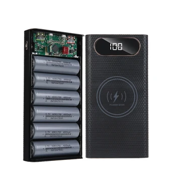 6 * 21700 Акумулаторен Кутия За съхранение Dual USB Power Bank Калъф За Заваряване на Свободен САМ Case Battery Holder Box PD QC3.0 Бързо Зареждане