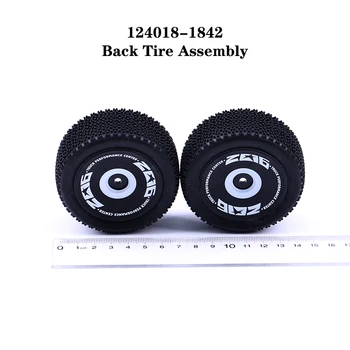 WLtoys RC Car 124018-1842 типът / размерът на Задните гуми при Събирането На Резервни Части Метално Шаси на 4WD 1/12 Пластмасови Оригинални Аксесоари