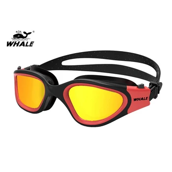 Професионални очила за плуване за възрастни, лещи със защита от замъгляване и виолетови, Водоустойчив Регулируеми силиконови очила за гмуркане, Оборудване за гмуркане