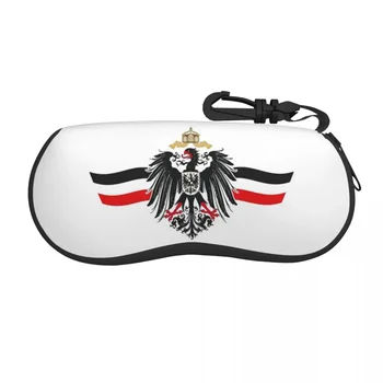 Флаг на Германската империя, калъф за очила с Имперски орел, Кутия за съхранение на очила, Външна Преносим чанта за слънчеви очила с защита от налягане