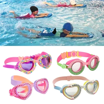 Плувни Очила Без Течове, Противотуманная UV-Защита за Деца, Момчета И Момичета, Сигурна Меки Силиконови Очила За Плуване, слънчеви Очила