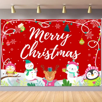 Коледен банер на открито, Весела коледна украса за дома 2022 Коледна украса, подаръци Навидад Noel, С Нов 2023 година