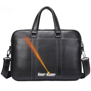 14-инчов портфейл от естествена кожа, чанта за лаптоп, мъжки чанти-месинджър, бизнес папка, бизнес чанти 7612