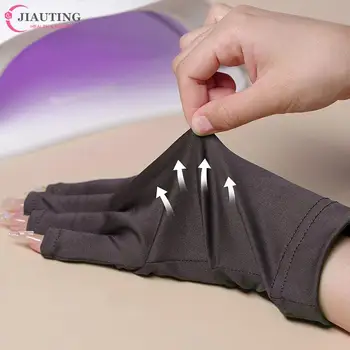1 чифт Анти-UV-Ръкавици За Защита на Ноктите Ръкавици За Защита От UV-Лъчи Ръкавици, Протектор За Дизайн на Ноктите с Гел UV Led Лампа Инструмент