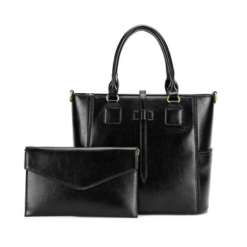 Висококачествени дамски чанти от изкуствена кожа, модерен дамски чанти-незабавни посланици, комплект от 2 теми, дизайнерски дамски чанти-тоут, чанта през рамо