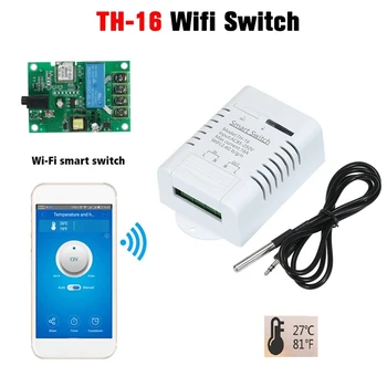 Ewelink 16A 3000W Wifi Smart Температура Switch Модул за контрол на температурата, подходящ за Google Home Алекса